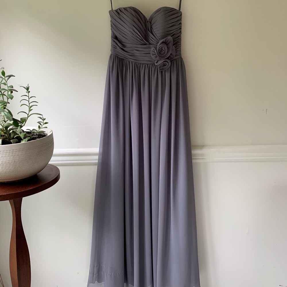Bari Jay Grey Bridesmaid/Prom Dress
